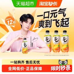 元气森林 苏打气泡水  维C橙味 280ml 12瓶