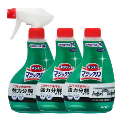 花王 厨房油污清洁剂喷雾 400ml 本体+替换2瓶