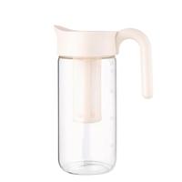 富光 高硼硅玻璃冷水壶 耐热冷萃 白色 1.8L
