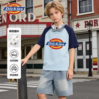 Dickies 男童短袖t恤2026新款纯棉夏季大童半袖上衣潮帅气儿童夏装衣服