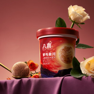 今日必买：八喜 冰淇淋 火星双色 可可红茶口味550g*1桶 家庭装