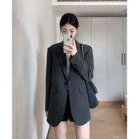 芍漾 黑色 休闲 小西装