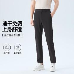 SEVEN 休闲裤夏休闲梭织长裤舒适修身商务裤子