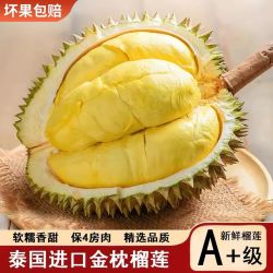 泰国 金枕榴莲 A果 4.5斤 1个 保4房