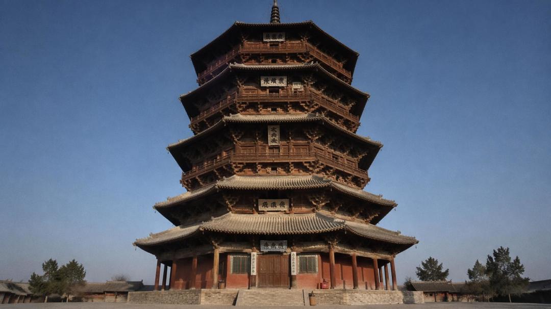 应县木塔全景