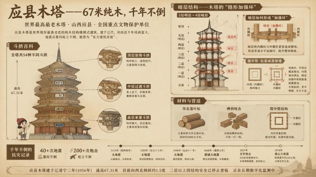 应县木塔博物馆图鉴信息图