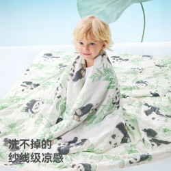 贝肽斯 婴儿夏凉被 10A抗菌 120×100cm 熊猫乐园
