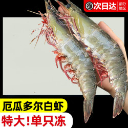 东上御品 鲜活速冻 大虾  3斤(净重)  气冻大虾