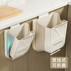 数家珍 厨房垃圾桶 壁挂式可折叠 橱柜门专用 家用厨余收纳桶