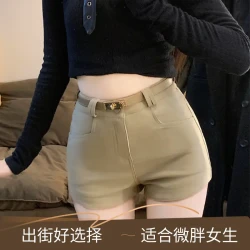 新款女装秋冬外穿靴裤修身打底裤弹力辣妹热裤