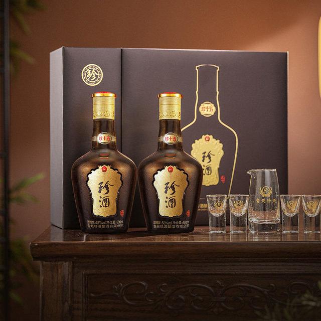 淘金币944.56元、今日必买：珍酒 珍十五珍藏 53度 酱香型白酒 500ml*2瓶*2盒（共4瓶）