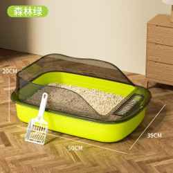加厚大号猫砂盆防外带