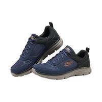 斯凯奇 SKECHERS 夏季男运动休闲鞋 增高厚底 黑色 41码