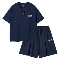 Lee 女童凉感Polo套装 藏青 160cm