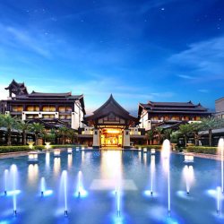 清远熹乐谷温泉度假酒店1-2晚含早+水世界+不夜山谷或晚餐