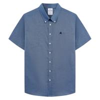 Brooks Brothers 布克兄弟 牛津纺刺绣logo 男士短袖衬衫