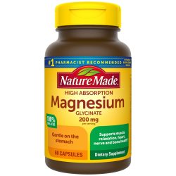 Nature Made 甘氨酸镁胶囊 200mg 骨骼健康 易吸收 60粒