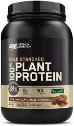 Optimum Nutrition 欧普特蒙 植物蛋白粉 豌豆大豆糙米蛋白 无麸质素食配方 浓郁巧克力软糖味 24克蛋白质 肌肉支持恢复 9种必需氨基酸 运动营养补剂 20份装