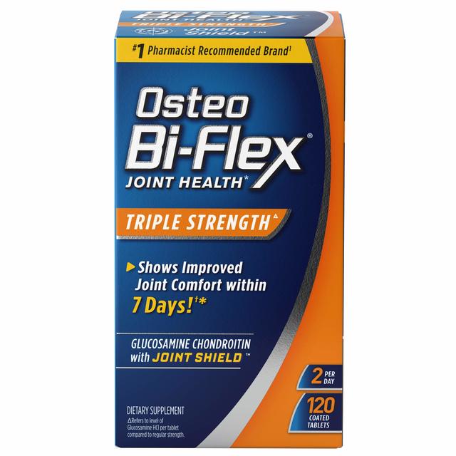 Osteo Bi-Flex 氨糖软骨素维生素C胶囊 三倍强度 成人关节健康 120粒