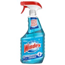 Windex 玻璃清洁剂 原味蓝色配方 液体喷雾 无条痕 窗户淋浴 680ml