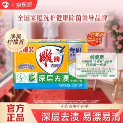 雕牌 洗衣皂 透明皂 202g*2块 净爽青柠香