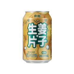 依能 生姜口味果汁气泡水 330ml×24罐碳酸饮料
