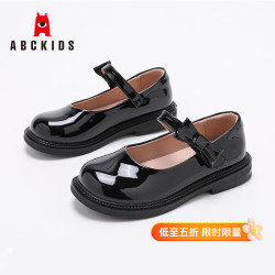 ABCKIDS 童鞋儿童学生表演鞋2026春季新款简约时尚百搭女孩皮鞋