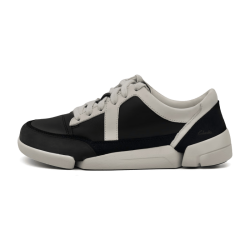 Clarks Trigenic系列 261811564 Nova 厚底增高休闲鞋 黑白配色