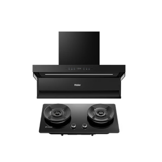 Haier 海尔 海鲸系列 C61MAX+V1-U9 顶侧双吸式烟灶套装 天然气