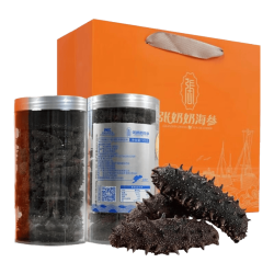 张奶奶 正宗大连干海参500g100-120头 *2桶装 赠礼袋 送礼