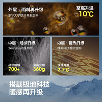 波司登（BOSIDENG）90绒鹅绒极寒羽绒服男女同款过膝长款连帽保暖加厚外套 雪霞紫6438-谷爱凌同款-至高御寒-30℃ XS 155/80A 体重约110斤以内