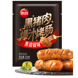 思念 黑猪肉爆汁烤肠黑椒味 赠汤圆