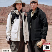 伯希和 户外山系冲锋衣女新款男三合一可拆卸防风防水登山外套凑单低至228
