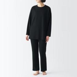 無印良品 MUJI 女式粘纤混 针织长外衫 家居服套装