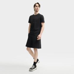 FILA 男士时尚简约休闲圆领针织短袖T恤