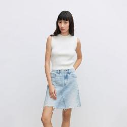 ONLY 女士高腰显瘦A字牛仔半身裙