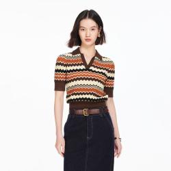 VERO MODA 26夏季新品翻领复古时髦显瘦休闲通勤百搭针织衫女