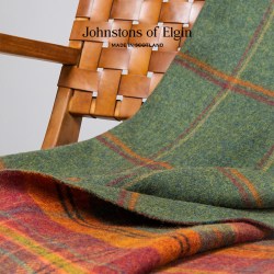 Johnstons of Elgin 秋冬双面格纹羊毛保暖家居毯沙发毯 高级定制
