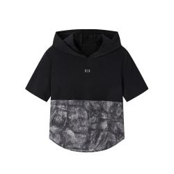 太平鸟 仿牛仔印花针织衫
