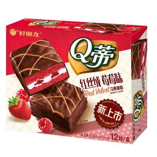 今日必买：好丽友 Q蒂蛋糕 红丝绒草莓味 336g 12枚（多口味选择）