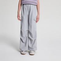Deesha/笛莎 女童阔腿工装裤 灰色 120cm 儿童长裤