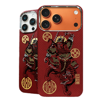 PARKA 凯夫拉芳纶纤维全包磁吸手机壳 适用于iPhone 17 Pro Max 红色