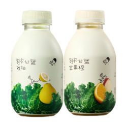 喜茶 羽衣甘蓝果蔬汁2口味混包350ml*6瓶 植物果蔬汁饮料佐餐果汁
