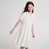 笛莎 女童Polo连衣裙 本白 120cm