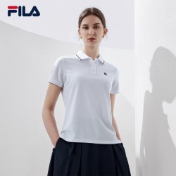 FILA 女款凉感短袖 POLO 衫