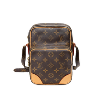 LOUIS VUITTON 中古95新lv/路易威登竖版相机包植鞣革内里更新手提包