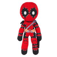 Marvel 漫威 死侍收藏版毛绒玩具 30cm可弯曲造型 棉质刺绣细节 限量3000件 漫画主题桌面摆件 中性玩偶