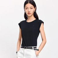 移动端：LILY 夏莫代尔混纺圆领T恤
