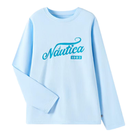 NAUTICA 美式儿童亲肤棉长袖T恤 浅蓝