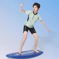 特步 男孩分体运动训练两件套 泳衣